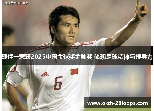 邵佳一荣获2025中国金球奖金帅奖 体现足球精神与领导力